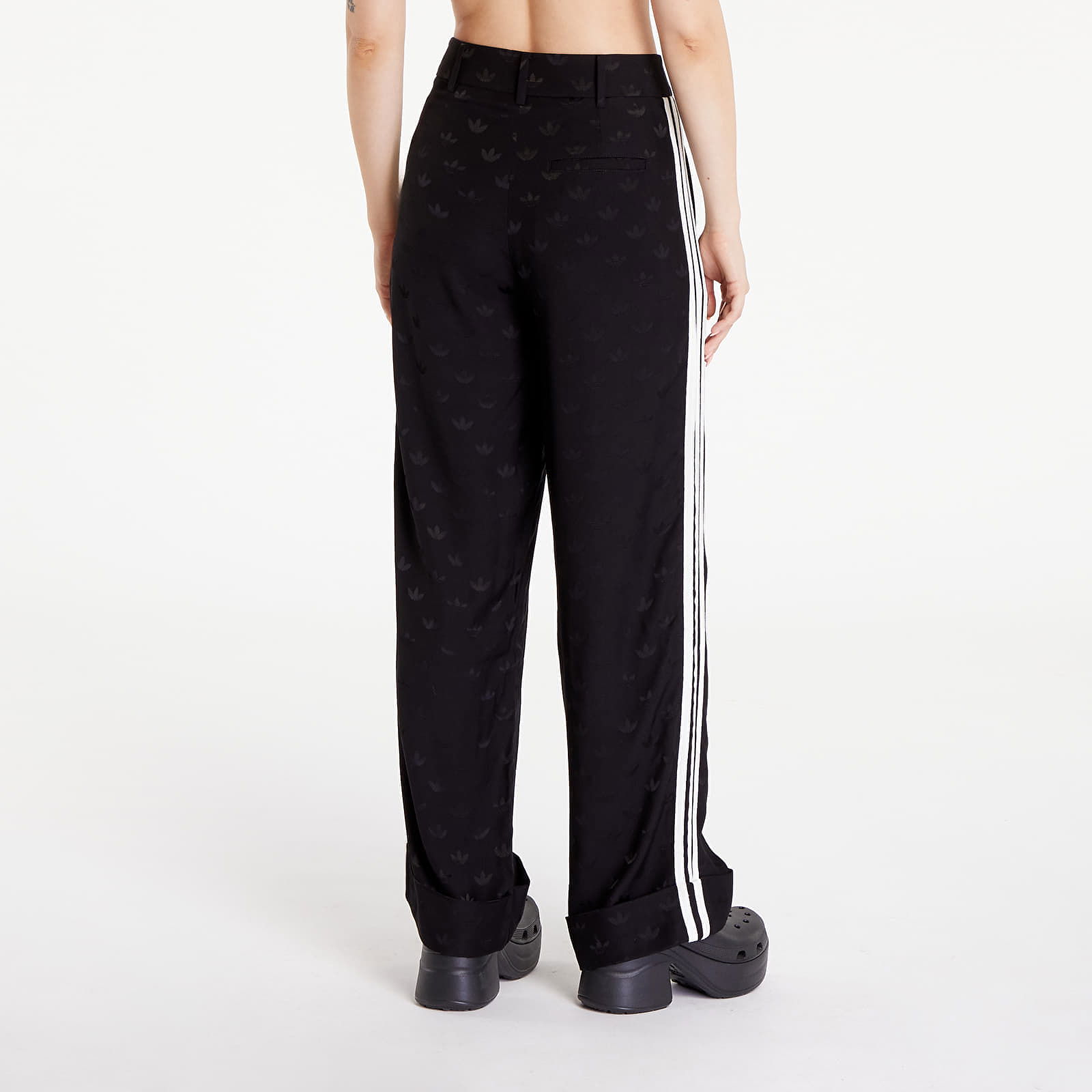 Premium Woven Jaquard Pants Black