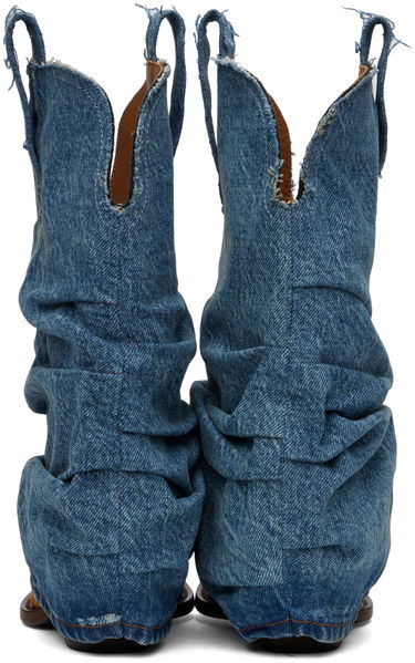 Oblečenie R13 R13 Low Rider Cowboy Denim Boots Modrá | R13S0109-DEN, 1