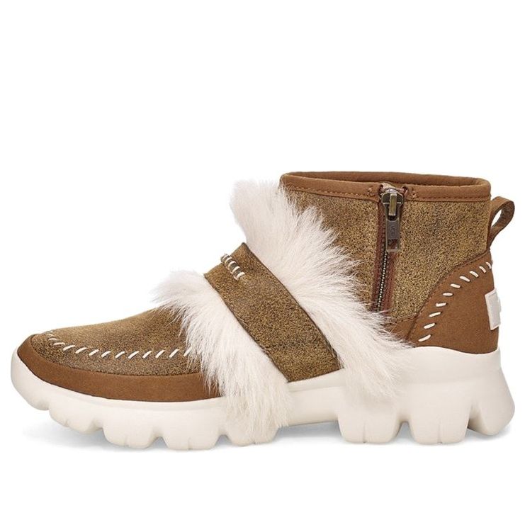 Tenisky a topánky UGG Fluff Punk Ankle Boots Hnedá | 1107309-CHE, 0
