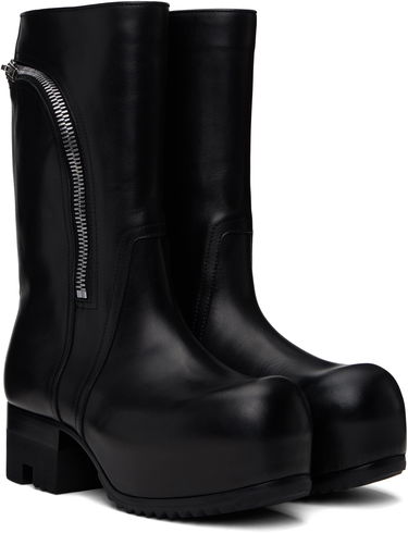 Kabáty Rick Owens Rick Owens Hollywood Bauhaus Ballast Pull Boots Čierna | RP01E7872 LOO, 3