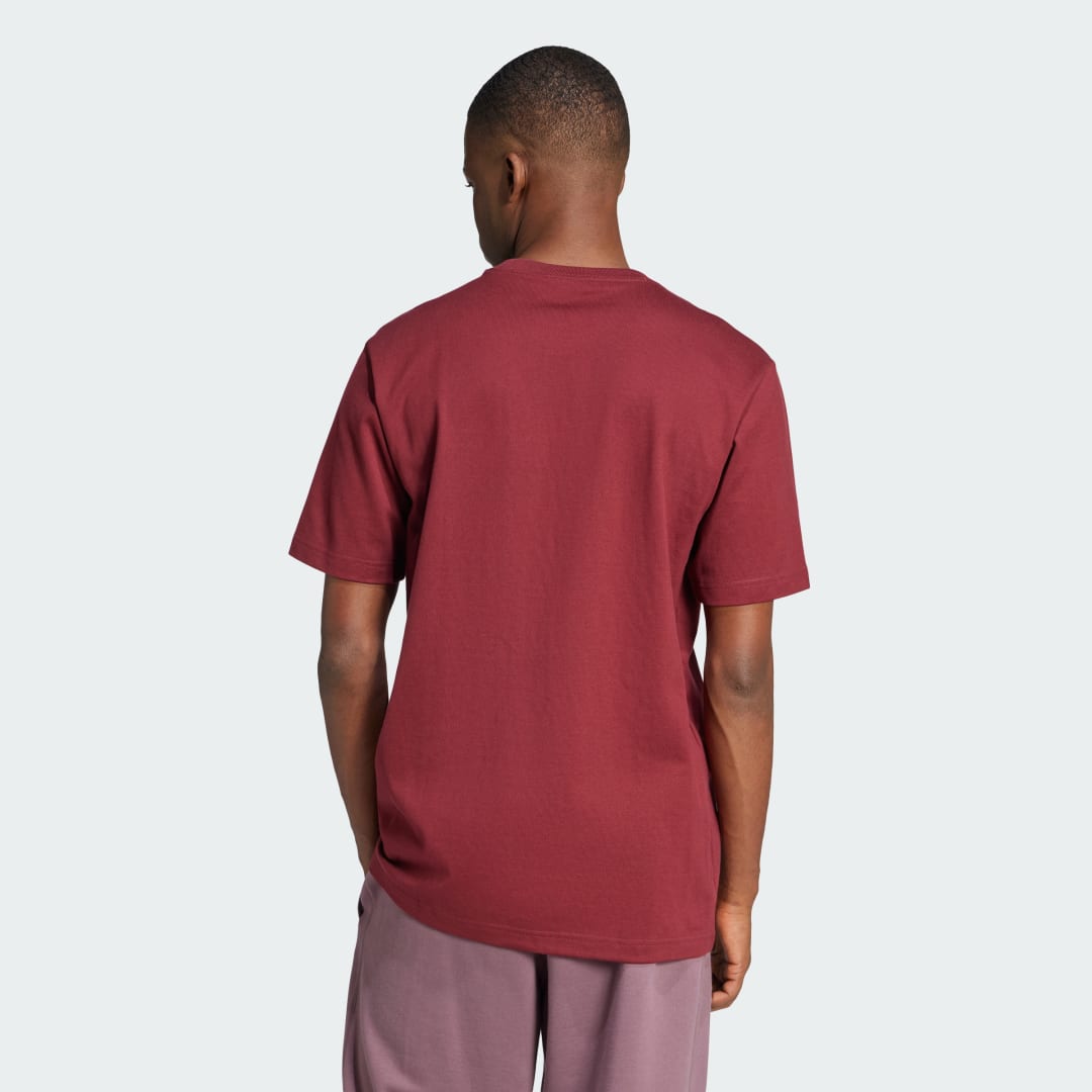 Tričko adidas Performance Pocket Tee Vínová | IX9606, 1