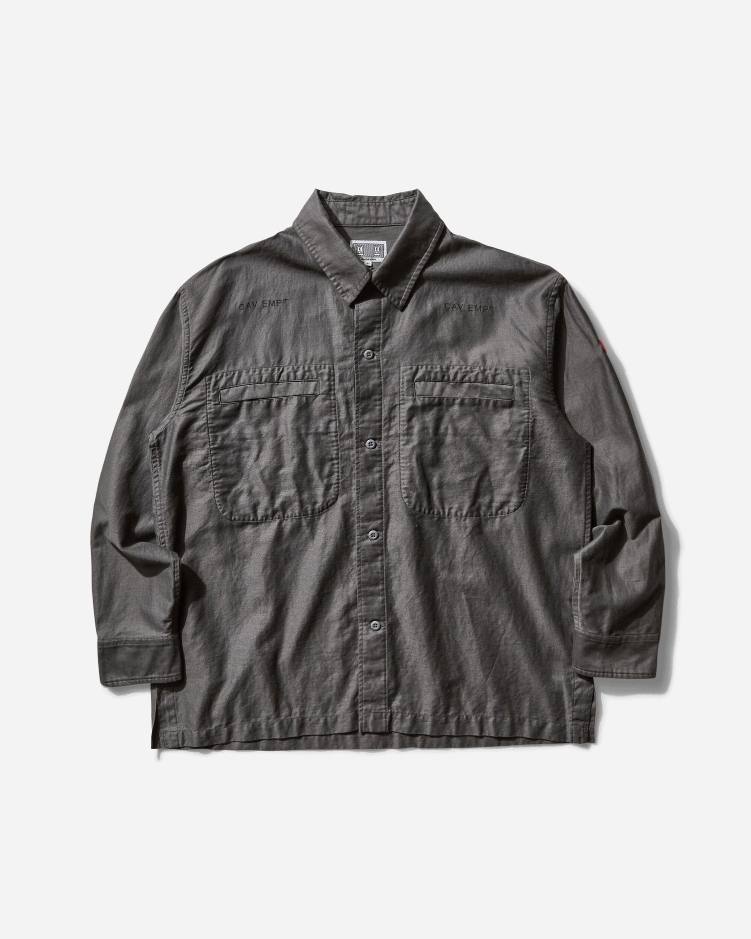 Košeľa Cav Empt Casual Cotton-Linen Shirt Šedá | CES27SH05 CHARCOAL, 0