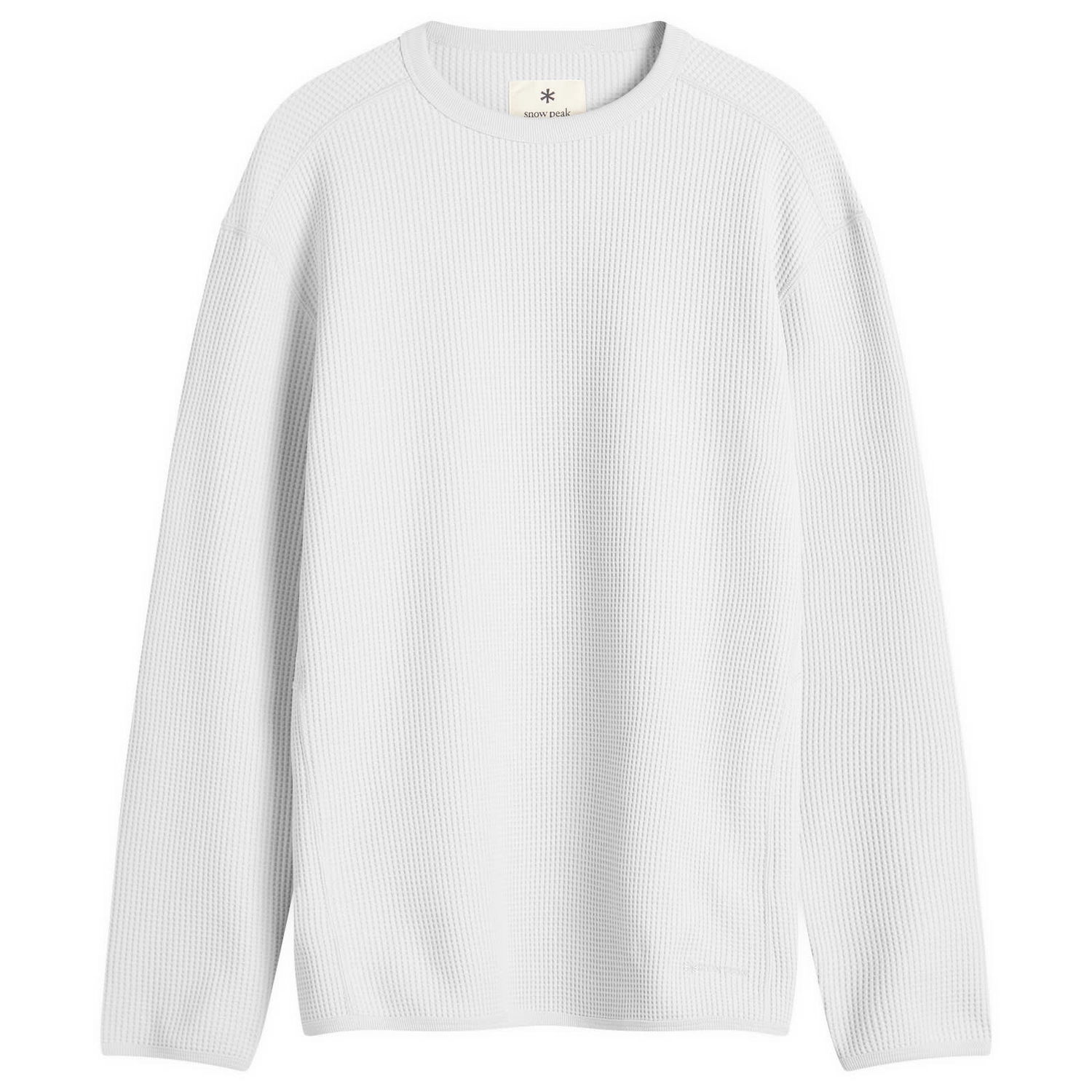 Sveter Snow Peak Snow Peak Dry Waffle Long Sleeve T-Shirt, Size Large Biela | SW-25SU010-LG, 1