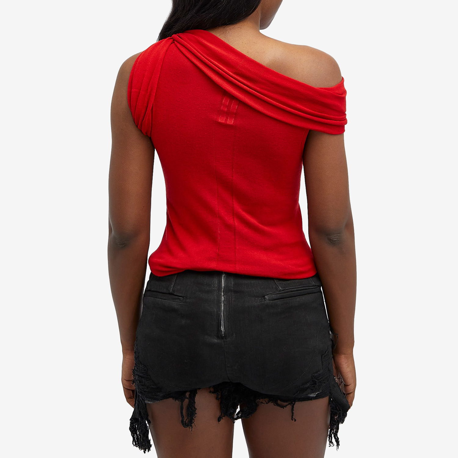 Crop Top Rick Owens Twist Knit Top Červená | RO01D2680-VI-03, 0