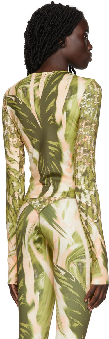 Crop Top Collina Strada Collina Strada Cutout Long Sleeve Top Zelené | XX3198, 2
