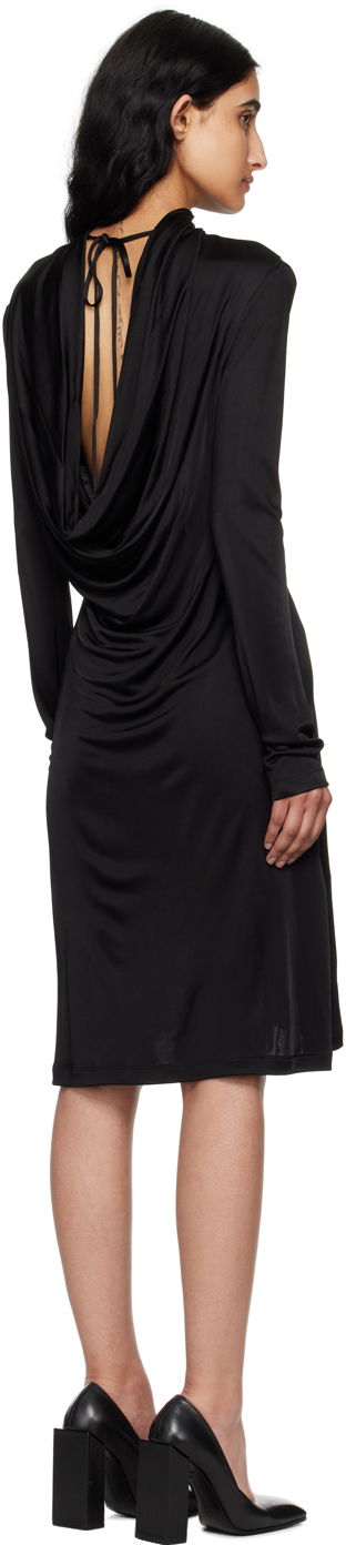 Šaty Helmut Lang Helmut Lang Cowl Neck Midi Dress Čierna | O05HW601, 2