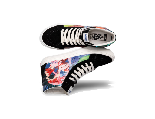 Skateboarding Vans Sk8-Hi Reissue VLT LX Damien Hirst Splatter Skull Čierna | VN0A3MV7TFY