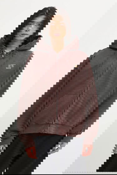 Mikina Carhartt WIP Full-Zip Hooded Vista Jacket Hnedá | I029524.33HGD, 0