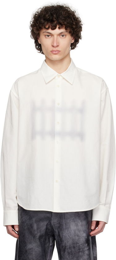 Košeľa JW Anderson JW Anderson Fence Print Boxy Shirt Biela | SH0362-PG1698, 0