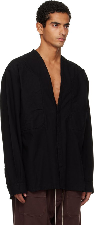 Košeľa Rick Owens Concordians Larry Jumbo Fogpocket Shirt Čierna | DU02E7298 CL, 1