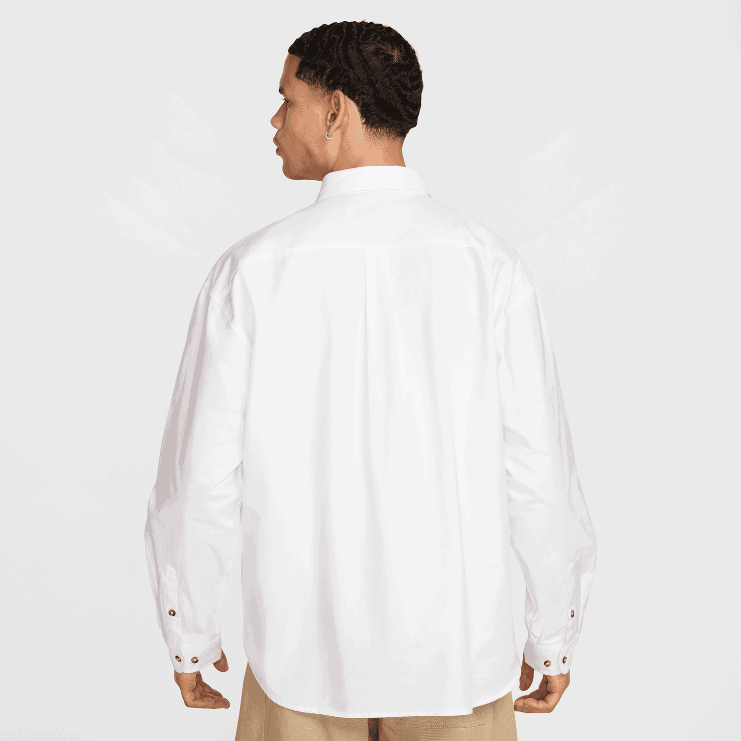 Košeľa Nike Nike Club Oxford Relaxed Long Sleeve Shirt Biela | HM9590-100, 1