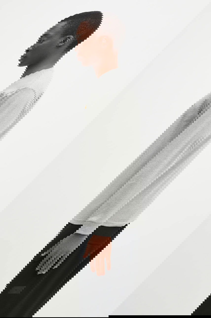 Tričko Carhartt WIP Long Sleeve T-Shirt Chase Šedá | I026392.GREY.HEATH, 1