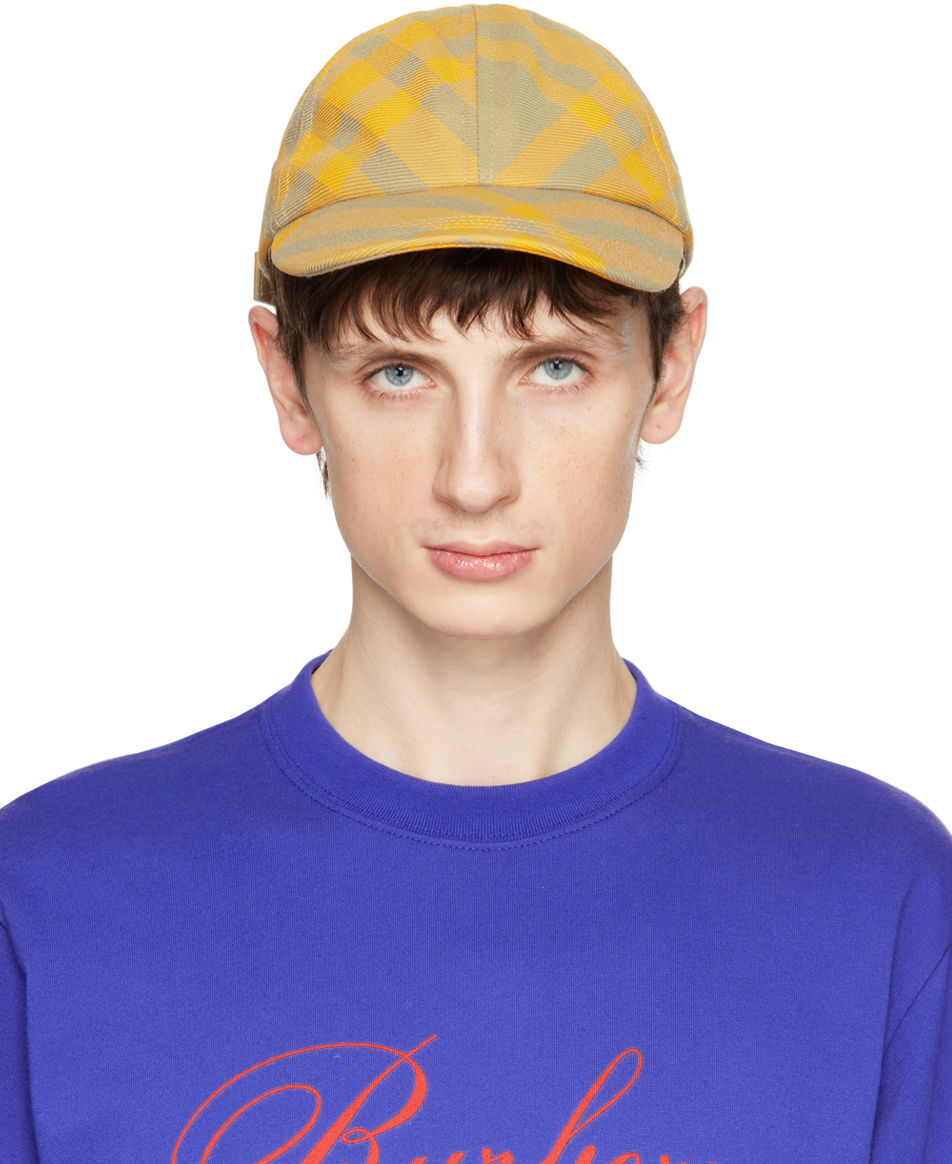 Šiltovka Burberry Check Cap Žltá | 8079478, 0