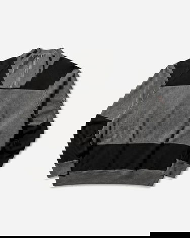 Mikina Cav Empt Overdye Colorblock Half Zip Sweatshirt Rôznofarebný | CES28CS19 GREY, 1