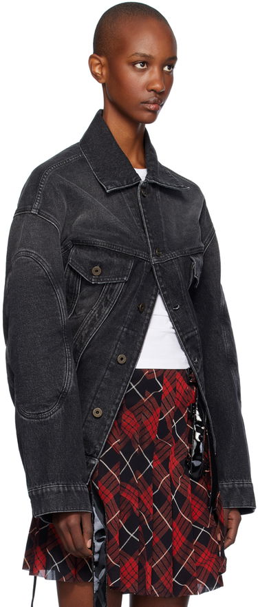 Bunda Jean Paul Gaultier Gaultier Lacing Denim Jacket Čierna | 24/31-F-VE070LP-D016-06, 1