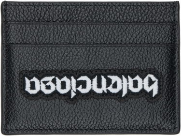 Peňaženka Balenciaga Gothic Logo Leather Card Holder Čierna | 5943092AA931000, 0