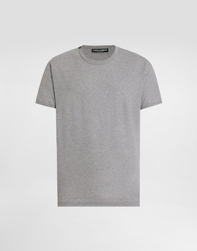 Tričko Dolce & Gabbana Dolce & Gabbana Cotton T-Shirt Šedá | G8JX7TFU7EQS8291
