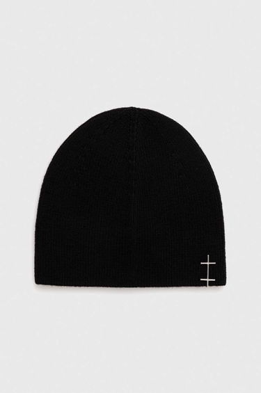 Kulicha HELIOT EMIL Black Ribbed Knit Beanie Čierna | PREAW24.16.107, 1