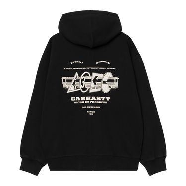 Mikina Carhartt WIP Hooded Runaway Sweat Jacket Čierna | I034414_4, 1