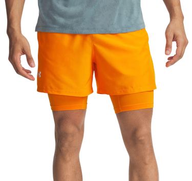 Šortky Under Armour LAUNCH 5'' 2-IN-1 SHORTS Oranžová | 1382640-793, 0