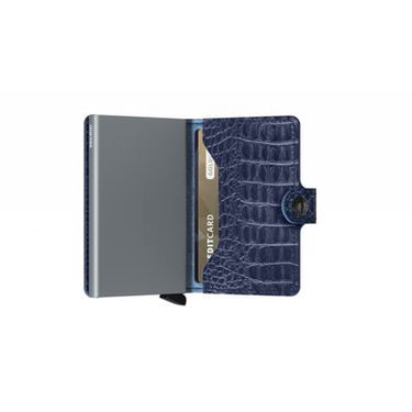 Peňaženka Secrid Miniwallet Nile Blue Leather Wallet Navy | MN-Blue, 4