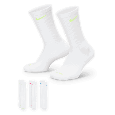 Ponožky Nike Everyday Plus Cushioned Training Socks (3 Pairs) Biela | SX6888-938, 2