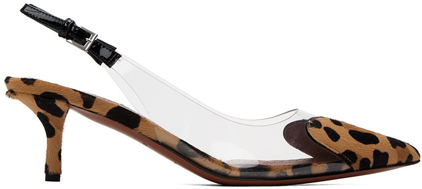 Tenisky a topánky Alaïa 'Le Cœur' Slingback Calf Hair Heels Hnedá | AA3E057CK202, 0