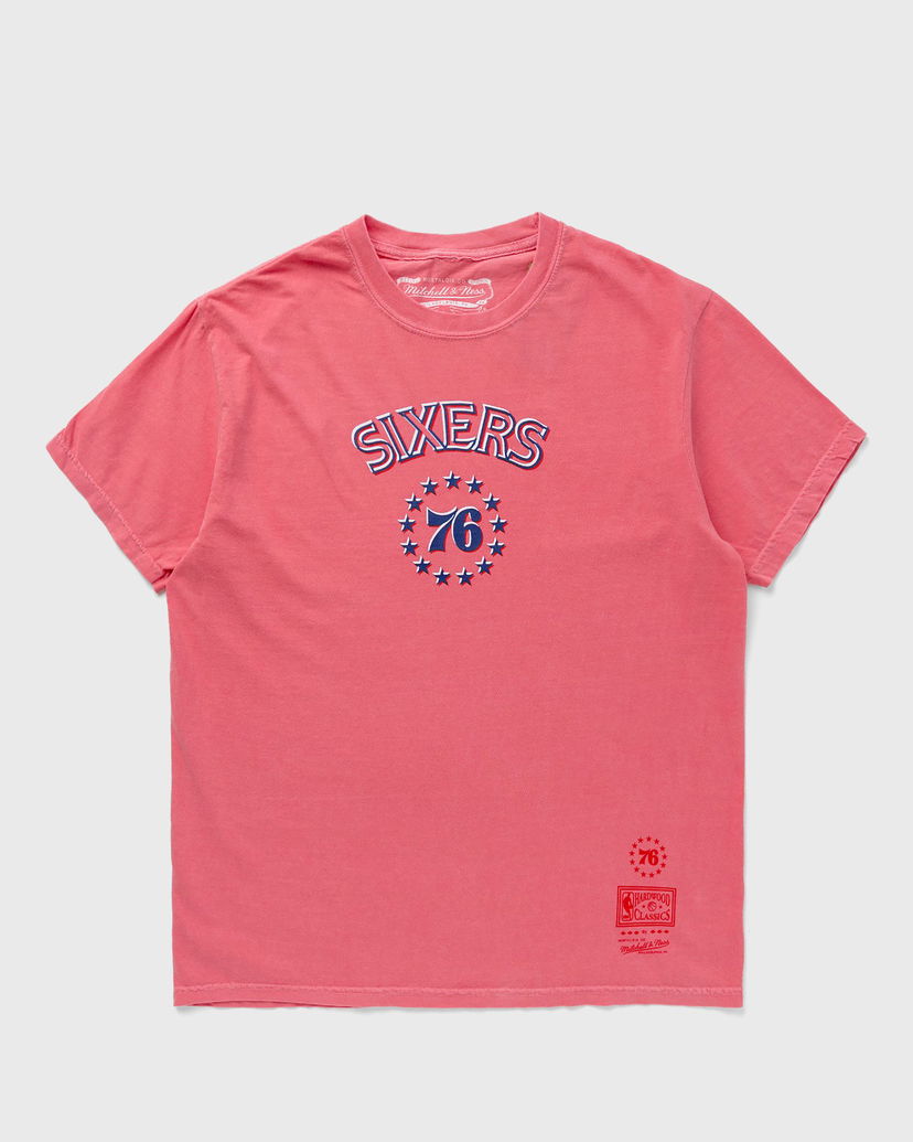 Tričko Mitchell & Ness NBA S/S TEE PHILADELPHIA 76ERS GOLDEN HOUR GLAZE Červená | BMTR5914-P76YYPPPRED1