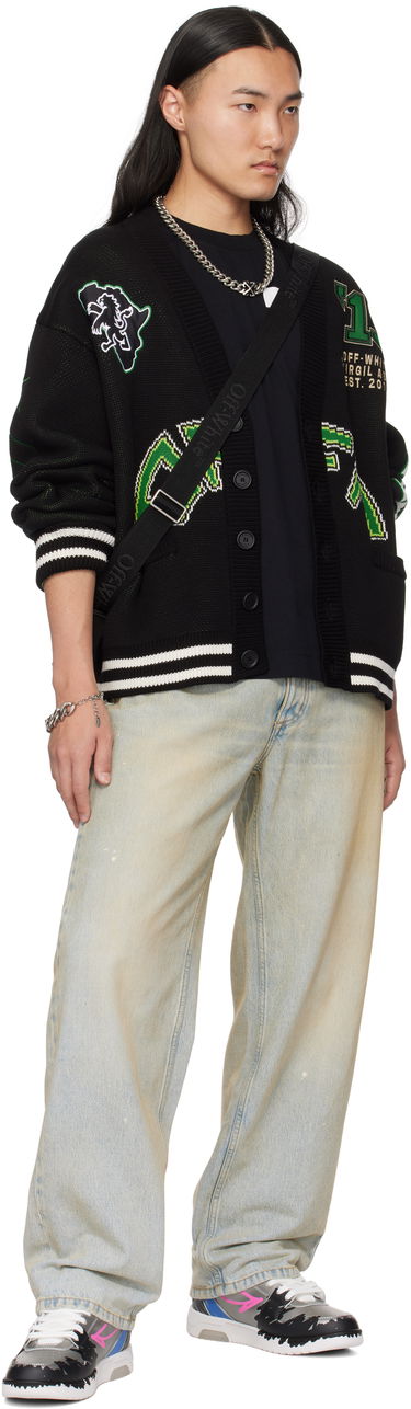 Sveter Off-White Varsity Cardigan Čierna | OMHB019S25KNI0021057, 3