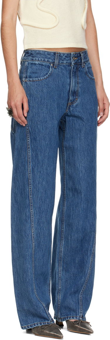 Džínsy Eckhaus Latta Eckhaus Latta Bend Jeans Modrá | 1225-EL-PF25-VI, 4