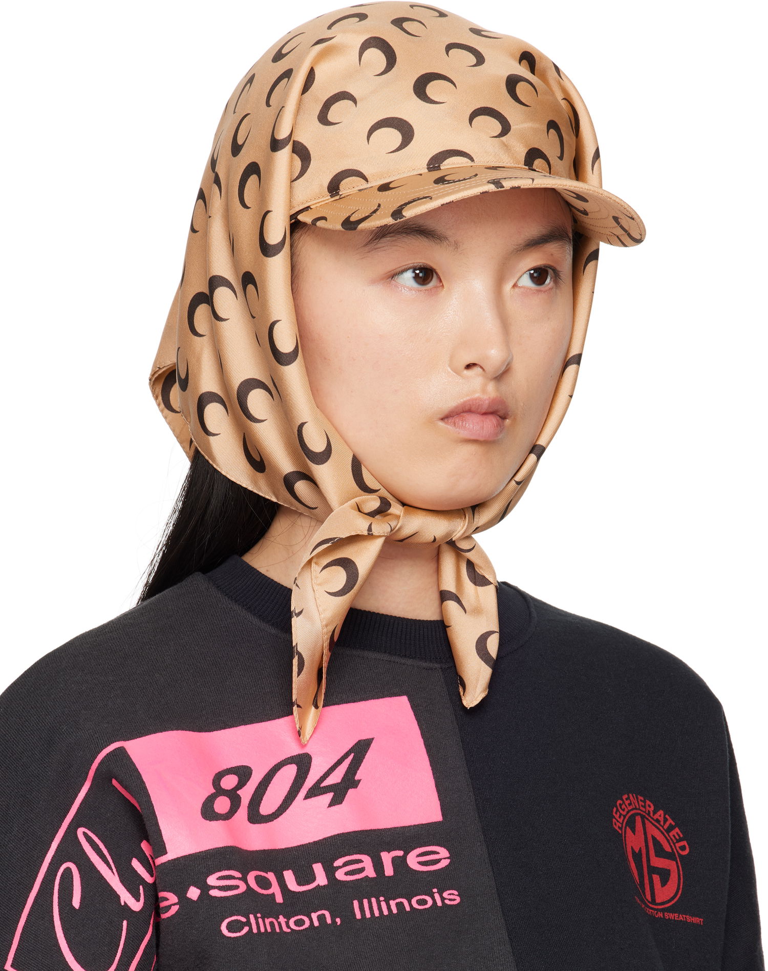 Mikina Marine Serre Marine Serre Silk Veiled Cap Čierna | UHG035A CWOV0043, 1