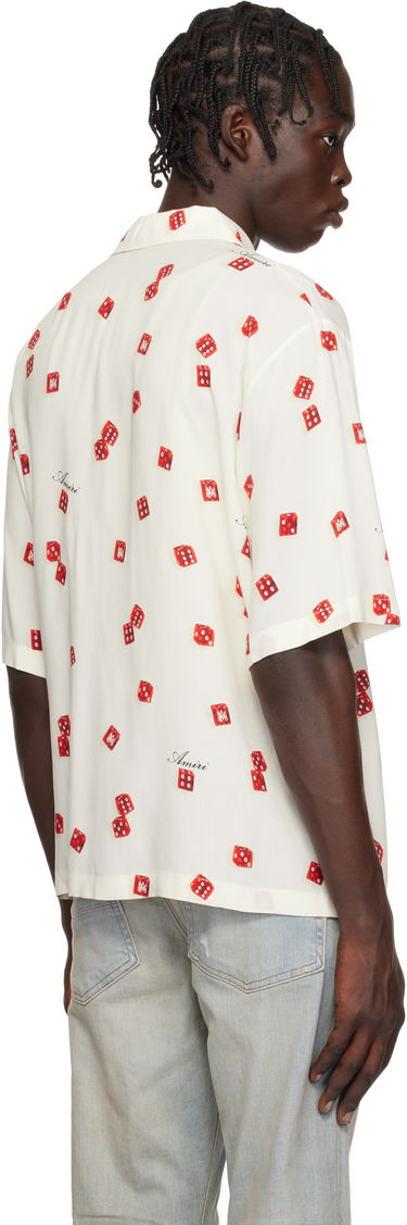 Košeľa AMIRI Dice Print Bowling Shirt Biela | AMSTCA1093, 2