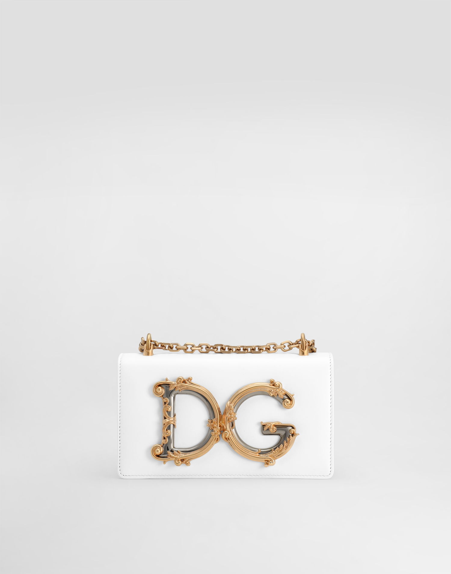 Kabelka Dolce & Gabbana DG Girls Smooth Calfskin Phone Mini Clutch Bag Biela | BI1416AW07080002, 0