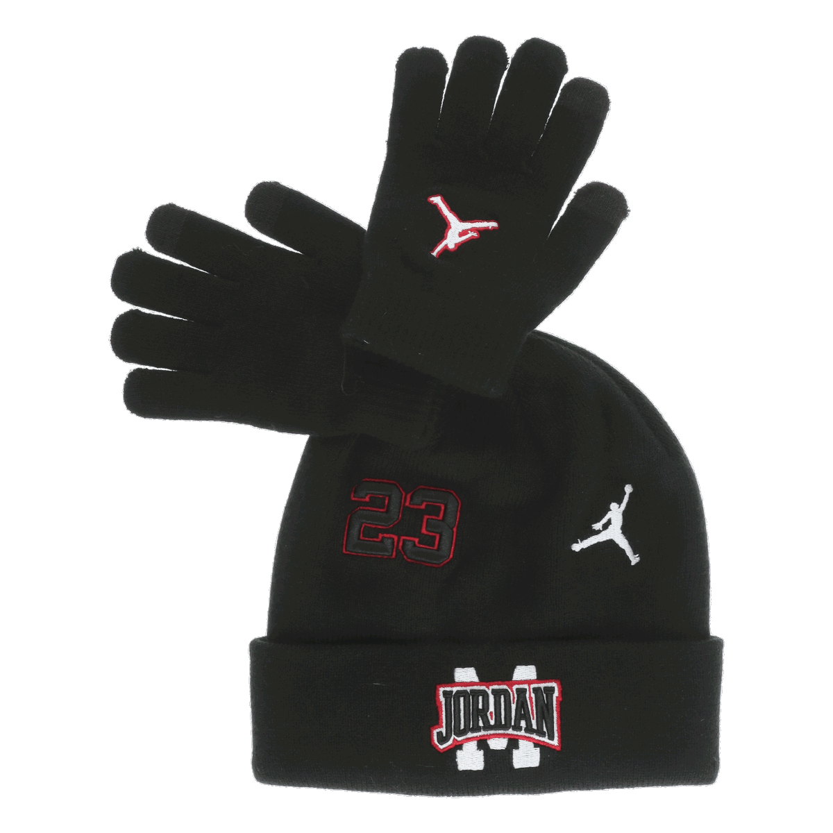 Kulicha Jordan Jordan Patch Beanie and Gloves Set Čierna | 9A9103-023, 0