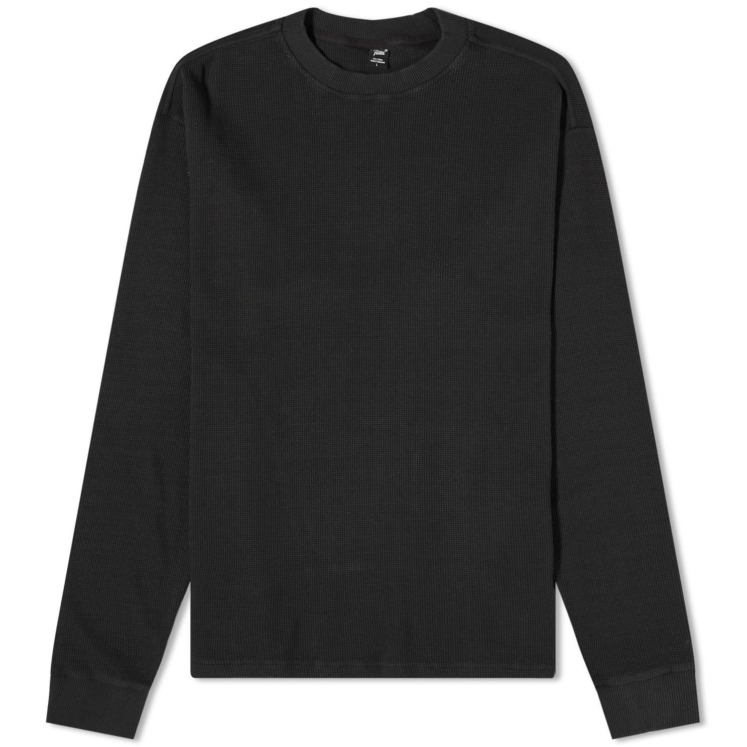 Tričko Patta Basic Waffle T-Shirt Čierna | POC-BC23-WAFFLE-LST-001, 0