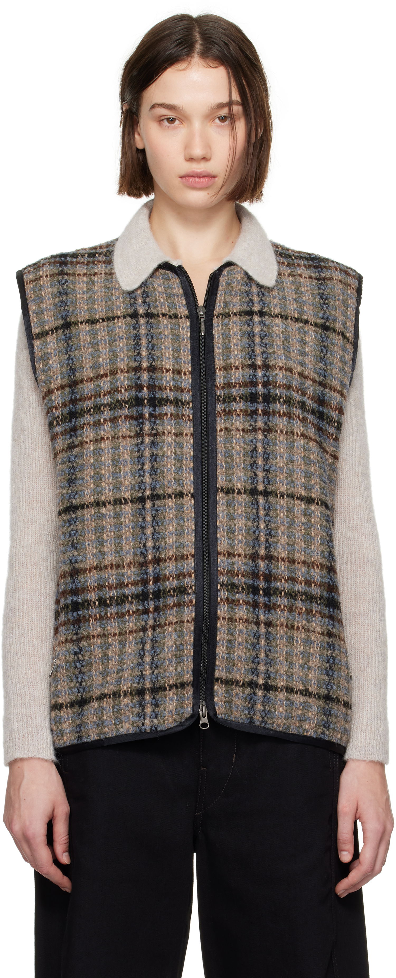 Vesta Needles Piping Vest Hnedá | PU326, 0