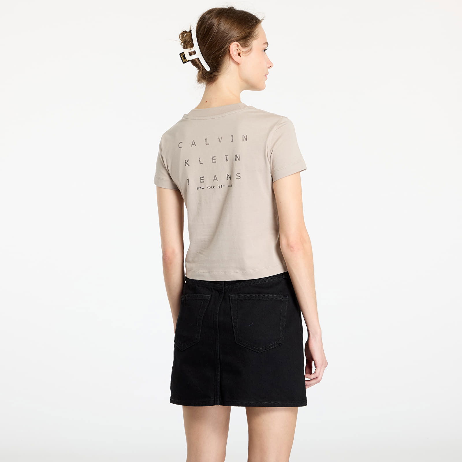 Stamp Back Graphic Tee Gray