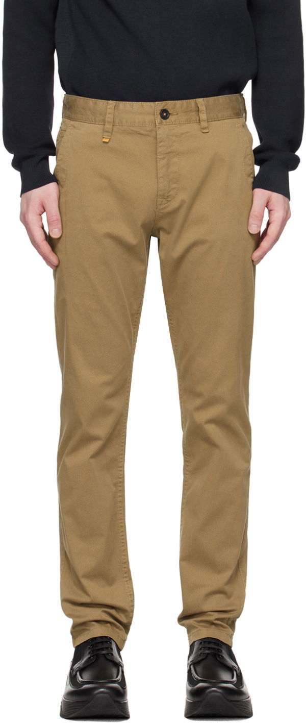 Nohavice BOSS BOSS Slim-Fit Trousers Béžová | 50489107, 0