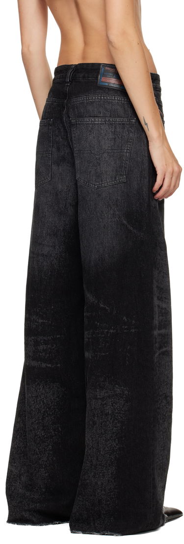 Džínsy Diesel 1996 D-Sire Distressed Wide-Leg Jeans Čierna | A21497 007DB, 2