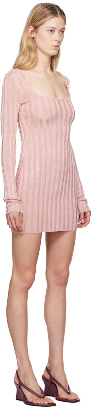 Šaty GUIZIO Guizio Slinky Rib Minidress Ružová | P24409S023, 1