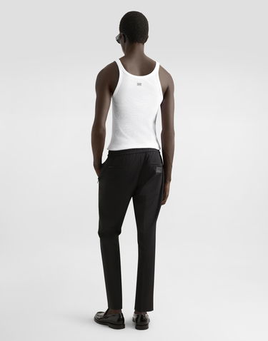 Tielko Dolce & Gabbana Dolce & Gabbana Fine-Rib Slim-Fit Tank Top Biela | G8PA8TG7O6RW0800, 2