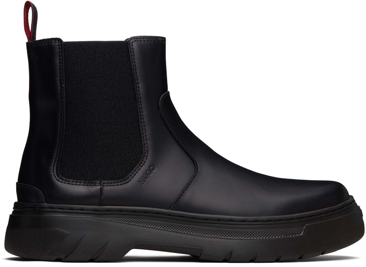 Tenisky a topánky BOSS Embossed-Logo Chelsea Boots Čierna | 50543764, 0