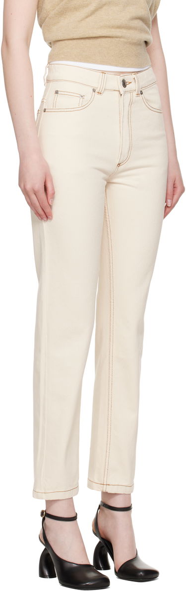 Džínsy AMI AMI Paris Classic Fit Jeans Béžová | FTR031.DE0039, 1