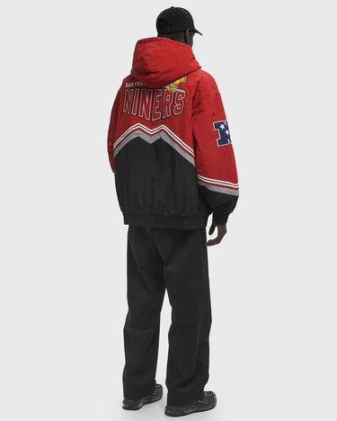 Vetrovka Mitchell & Ness Mitchell & Ness NFL San Francisco 49ers Throw It Back Retro Vintage Logo Jacket Červená | JK8094-SF4BKRD, 1