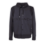 Hooded Embroidered Varsity Jacket