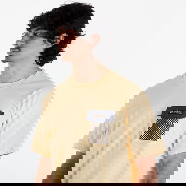 Tričko Columbia Painted Peak Knit Short Sleeve Top Sunkissed/ Shark Béžová | 2074481754, 3