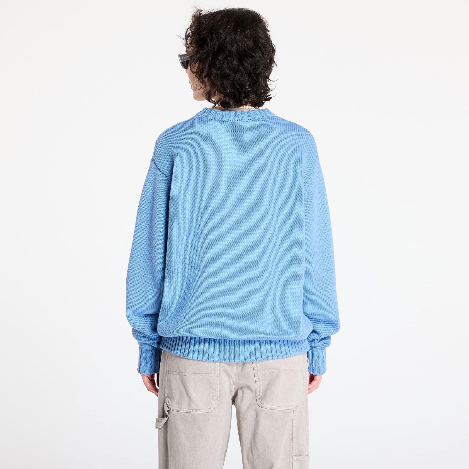 Knitted Jumper Dusty Blue Small