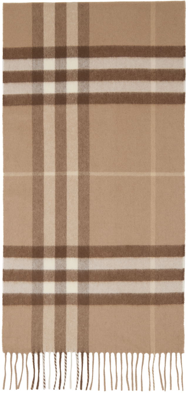 Classic Check Scarf Beige