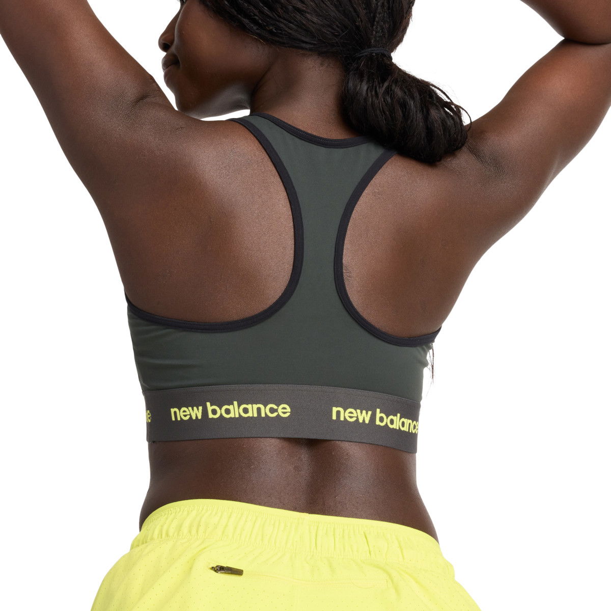 Podprsenka New Balance Sleek Medium Support Sports Bra Šedá | wb41048-ack, 1