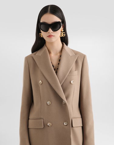 Kabáty Dolce & Gabbana Dolce & Gabbana Double-breasted Cashmere Coat Béžová | F0W3BTFU2D1M2006, 3